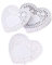 250 Stücke 4 Zoll Hochzeit Geschirr Dekoration Hohl Liebe Herz Tischsets Öl Proof Floral Papierdeckchen Kuchen Backpapier Matten (Weiß)
