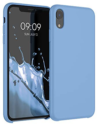 kwmobile Case Compatible with Apple iPhone XR Case - TPU Silicone Phone Cover with Soft Finish - Dove Blue