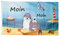 Flaggenfritze® Flagge/Fahne Moin Moin Seehund mit Baby - 90 x 150 cm