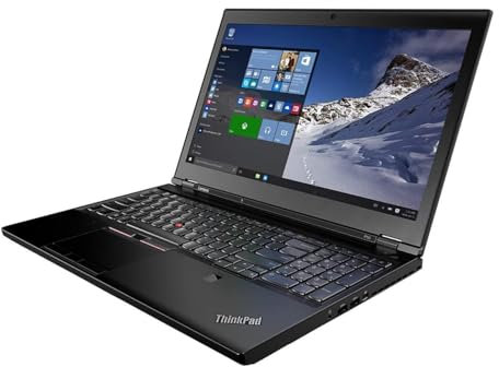 Lenovo ThinkPad P50 CAD WorkStation NVIDIA Quadro M1000MUltrabook Intel Core i7-6700 16GB RAM 512 GB SSD Windows 10 Professional (Renewed)
