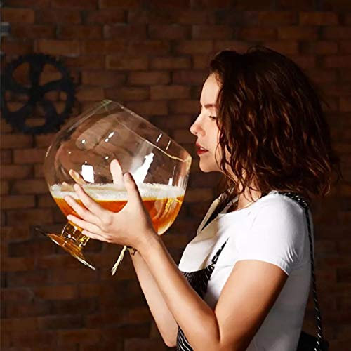 XIN Bicchiere da Vino Gigante, Cristallo, 2000ml, Grande Cocktail Glass, Wine Oversize Whisky Coppe, Tazza di Birra del Partito della Barra, Club, Compleanni, Natale