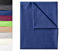 Green Mark Textilien Klassische Bettlaken – Flaches Laken aus 100% Baumwolle, ohne Gummi, hautfreundlich, pflegeleicht, bei hohen Temperaturen waschbar – Navy Blau – 180x275 cm