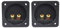 NUOBESTY 2pcs 2 Way Speaker Box Terminal Cup Connector Square Speaker Binding Post Screw Down Terminal Banana Jack and Plugs Subwoofer Plugs for DIY Home Car Stereo Black