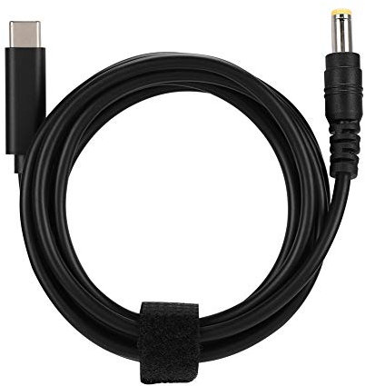 Cable Adaptador De Corriente, 1.5 Metros / 4.9 Pulgadas 90W 19V-20V Tipo-C Cargador PD Macho A 5.5 Mm X 2.5 Mm Adaptador De Cabeza Recta Macho Cable De Conector De Salida para ASUS Ultrabook