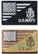 2 Stück Amerika-Flagge/Navy Anker Patch, Taktische USA USN Patches, Militär US Amerikanische Marine Flagge Haken und Loop Emblem Bestickte Patch für Hut Rucksack Jacke Militär Uniform Veteran