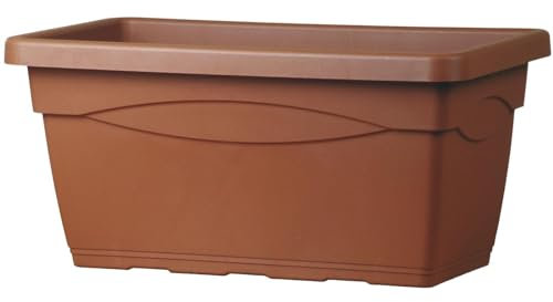 Decorspace Commode basique de jardin pot pour plantes et fleurs Motif terre cuite 100 cm