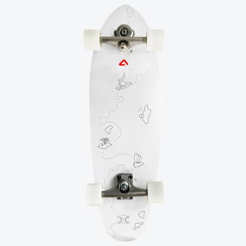 Atlantic Boards | SurfSkate Skark Surfbrett | Tabelle 32' Weiß