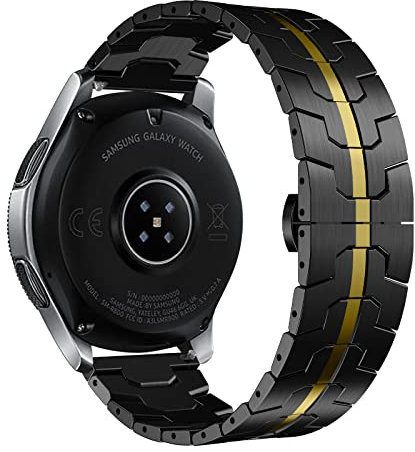 22 mm Cinturino Compatibile con Samsung Galaxy Watch 3 45 mm/Galaxy Watch 46 mm/Huawei Watch GT2 46 mm Metallo Acciaio Inox,Cinturino per Samsung Gear S3 Frontier