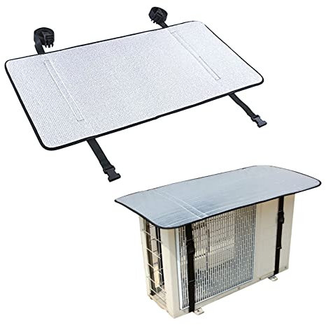 Outdoor Air Conditioner Cover Aluminum Foil Ac Protector for Outside Unit Heat Pump Unit Cover for 85x40cm Air Conditioner Dust Cover Air Conditioner Cover Outdoor Ac Outside Units Cover