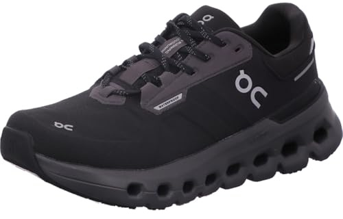 On Cloudrunner 2 wasserdichte Damen-Sneaker, Magnet/Schwarz, 5.5