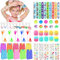 Beihre Gadget Compleanno Bambina, Dinosaure Gadget Festa Compleanno Bambini, Giochini per Feste di Compleanno Bambini Mini Smiley Spring, Bracciali per Bambina Bambini