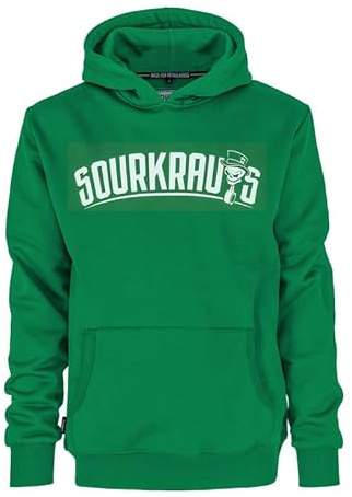 SOURKRAUTS Hoodie SK in Bordeaux | Kuschelig weicher Sweatstoff mit Kängurutasche und Kordelzug, wärmt zuverlässig – bequem für kühle Tage und den Alltag