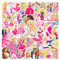 Xingsky Prinzessin Aufkleber, 100 Sticker Babie Kinder Sticker Cartoon Aufkleber Vinyl Aufkleber Kinder Laptop Sticker & Skateboard Sticker Koffer Auto Fahrrad Sticker für Erwachsene Kinder