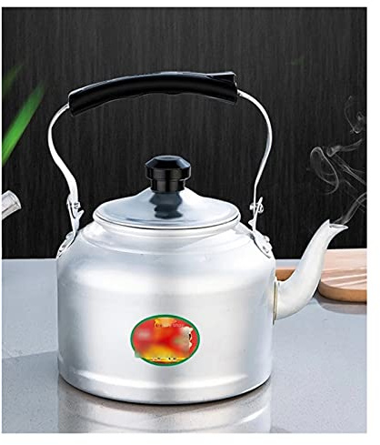 Teekanne Altmodischer extra dicker traditioneller Aluminium-Tee-Kessel Aluminium-Wasserkocher großer Kapazität Teekanne for den Heimgebrauch und Restaurants Teekocher (Color : Aluminum pot30cm-10l)