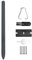 Stylet Haute Sensibilité pour Tablette Tab S6 Lite - 5 Pointes Électroniques pour Applications SM P610 SM P615 (Black)