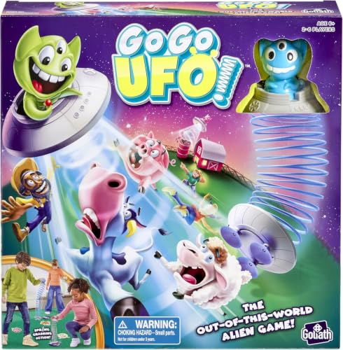 Goliath Games: Go Go UFO, The Out-of-of-This-World Alien-Spiel, Kinder-Actionspiel, für 2–6 Spieler, ab 6 Jahren