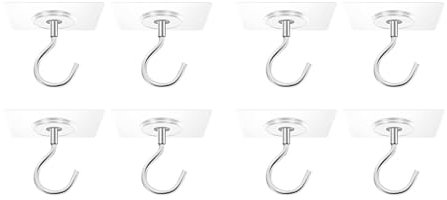 KLOVA 1-10 ganci adesivi da soffitto senza trapano gancio per appendere piante campanelli a vento in acciaio inossidabile gancio adesivo per esterni ganci da soffitto