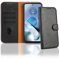 Case Collection for Motorola Moto E14 / G24 / G04 Case - Leather Folio Flip Kickstand Shockproof Cover with RFID Blocking Card Slots Wallet for Motorola E14 Phone Case Black