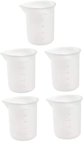 Zerodeko 5pcs Silicone Measuring Cup Cup Measuring American Measurement Laboratory