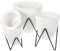 INOOMP Hydroponisches Blumentopf-Set 3er-Pack Selbstbewässernd für Zuhause Büro Geschäft