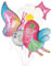 Folienballon Geburtstag Mädchen, 5 Stück Folienballon Feen Geburtstag Deko, Schmetterling Ballon, Gänseblümchen Ballon, für Mädchen Geburtstage, Baby Shower, Fotografie, Party Bedarf
