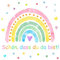 Pack Of 40 Weiß Servietten Regenbogen Geburtstag Servietten Taufe MäDchen Servietten SchöN Dass Du Da Bist servietten schulanfang Servietten Party Sommer