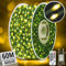 XURISEN 60M 600LED Outdoor Fairy Lights Plug in Christmas Tree Lights Green Copper Wire String Lights Waterproof 8 Modes with Remote Memory for Garden Yard Party Wedding Xmas Decoration- Warm White