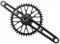 Ultraleichte Kurbel 165/170/175 MM Rennrad Kurbelgarnitur Kettenblatt 40T/42T/44T/46T/48T GXP Einzelplatte 6-12 Geschwindigkeit Black,40/165MM