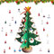 Adventskalender 2024 mit Hölzernen Weihnachtsbaum und 28 Ornamenten, 24 Tage Weihnachten Countdown Adventskalender für Weihnachten Tischdekoration Party Gastgeschenke Geschenk Kinder
