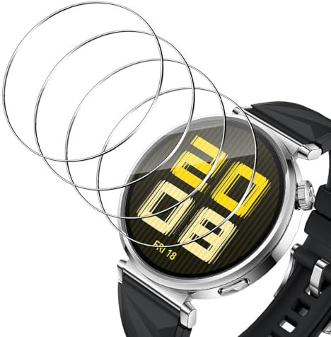 TUTUO [4 Piezas Protector de Pantalla Compatible con Huawei Watch GT5 / GT 5 41mm Cristal Templado, 9H Dureza Vidrio Templado Film Protection, Anti-Arañazos, Sin Burbujas