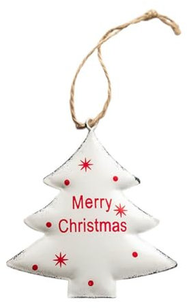 DHliIQQ Ornamenti per albero di Natale, ciondolo 3D a forma di campana di Natale, scatola regalo retrò a forma di stella, decorazione a forma di campana per Natale