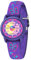 Timever Kinder Armbanduhr Mädchen Jungen mit Elastisches Stoff Armband,analoge Kinderuhr zum Lernen,Schmetterling Dinosaurier Floralen Motiven PurpleButterfly