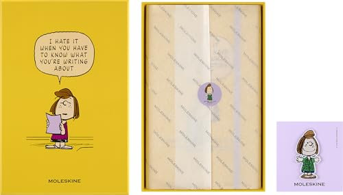 Moleskine Peanuts Patty Notizbuch limitierte Ausgabe, L/A5, liniert, fester Einband, Orange, mit Box