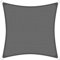 Brigros - Cortina de Sombra Exterior Cuadrada de HDPE 180 gr/m2 con Anillas inoxidables, Anti-UV, con Bolsa, Lona Parasol para Exteriores, Dimensiones 3 x 3, 4 x 4, 5 x 5, Vela Sombra jardín (Gris, 4