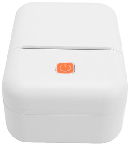 Luocute Etikettenhersteller -Maschine, 4.5x3.2x2.2in Tragbarer Wärmeleitdraht Weniger BT -Druckmaschine mit Datenkabel für Kleine Unternehmensadressen Kleidungsbekleidung Mail Barcode