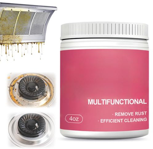 Allzweckreiniger Küchenfronten Reiniger, 2025 Neu Multi-purpose Oil Cleaning Paste, Spülmaschinenreiniger Abflussreiniger, Backofenreiniger Putzmittel für Glas Keramik Edelstahl (2)