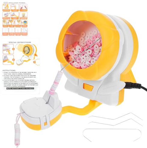 Lurrose Electric Bead Spinner for Jewelry Making Bracelet Maker Kit Clay Beads Spinner