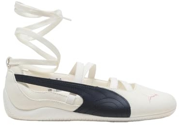 PUMA Womens Speedcat X Rose Ballet Flats Casual - White, White, 5.5 UK