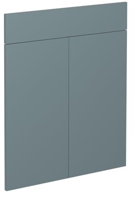 Vicco Küchenfront R-Line, Blau-Grau, 59.6 x 70.8 cm | Möbelfront für den Schubunterschrank, passend für R-Line Küchenschränke zur einfachen Montage