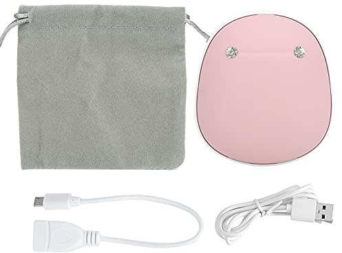 Chauffe - Mains Électrique Portable USB, Chauffage Mini Anti - Explosion, Blanc - Chaleur Constante, Matériau ABS Durable, Usage Bureau et Maison (Rose)