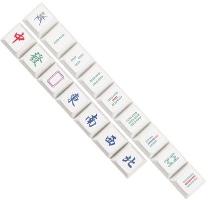 TOKIDNY 16 Pezzi Keycaps Tastiera Meccanica in Pbt Altezza R4 Originale per DIY Keyboard, Sicuri e Resistenti, per Sostituzione Personalizzata