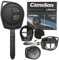 Télécommande pour clé de voiture sans fil 1 x boîtier 2 boutons + 1 x clé TOY43 + 1 x clavier + 1 x pile CR1620 compatible avec Opel Suzuki Nissan