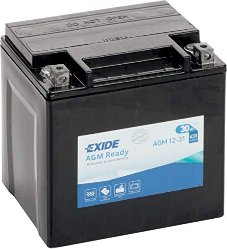 EXIDE AGM 12-31 Y60N30LA (53030) 12V 30AH 430A(EN) HIGH POWER Motorcycle Battery - 1 Year Warranty