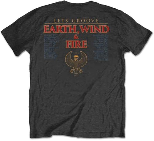 Rock Off officially licensed products Earth Wind and Fire Let's Groove T Shirt
