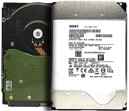 Hitachi HGST Ultrastar He10 | HUH721010ALE604 | 0F27488 | 512e | 2,5 M MTBF | 10 TB SATA 6,0 Gb/s 7200 U/min 256 MB Cache 3,5 Zoll | Helium-Plattform Enterprise Festplatte