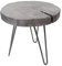 invicta INTERIOR Industrial Hocker GOA 35cm grau Akazienholz Beistelltisch mit Hairpin Legs Holzhocker Nachttisch Tisch