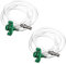 Utoolmart Lot de 10 seringues pour tube à air - Pour liquide, industriel, vert et transparent
