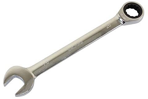 US PRO Tools 26mm Ratchet Spanner Wrench 72 Teeth Open & Ring End Wrench 3587