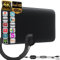 2025 TV Aerial Indoor,300+ Miles Digital HDTV Freeview with Amplified Signal Booster,13.2ft High Performance Coax Cable and All Television VHF/UHF/DAB Radio/4K/1080P