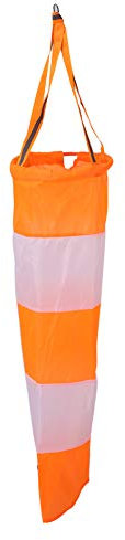 Nikou Manga de Viento, Bolsa de calcetín de medición de Viento con Manga de Viento Fluorescente para Exteriores(0,8 m)
